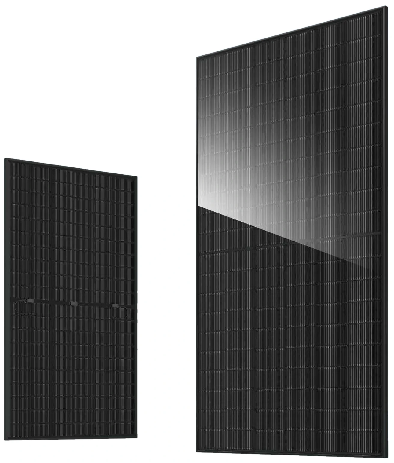 JA Solar JAM60D41 LB bifacial solar module front and rear