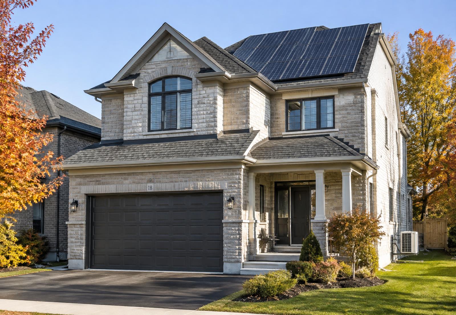 Modern energy-efficient Canadian home